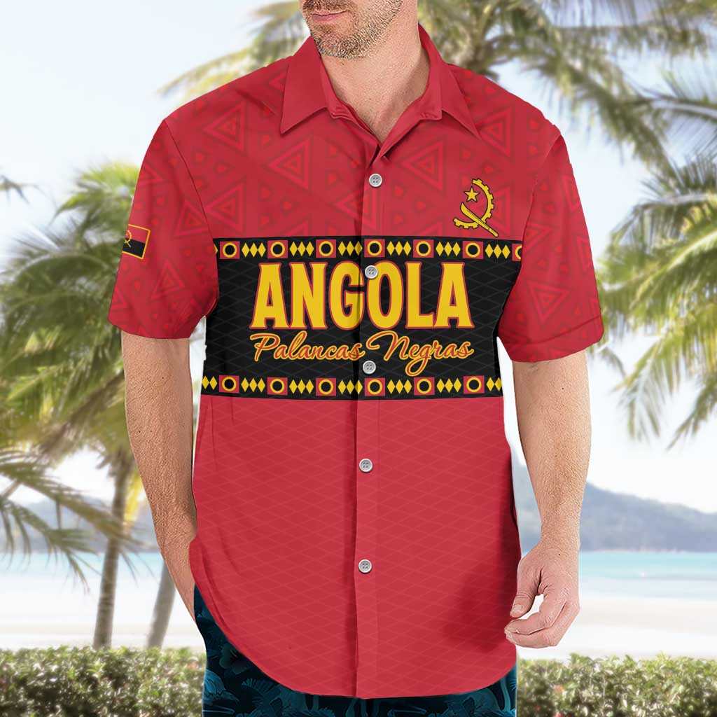 Custom Angola Football Hawaiian Shirt Avante Palancas Negras