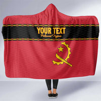 Custom Angola Football Hooded Blanket Avante Palancas Negras