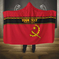 Custom Angola Football Hooded Blanket Avante Palancas Negras