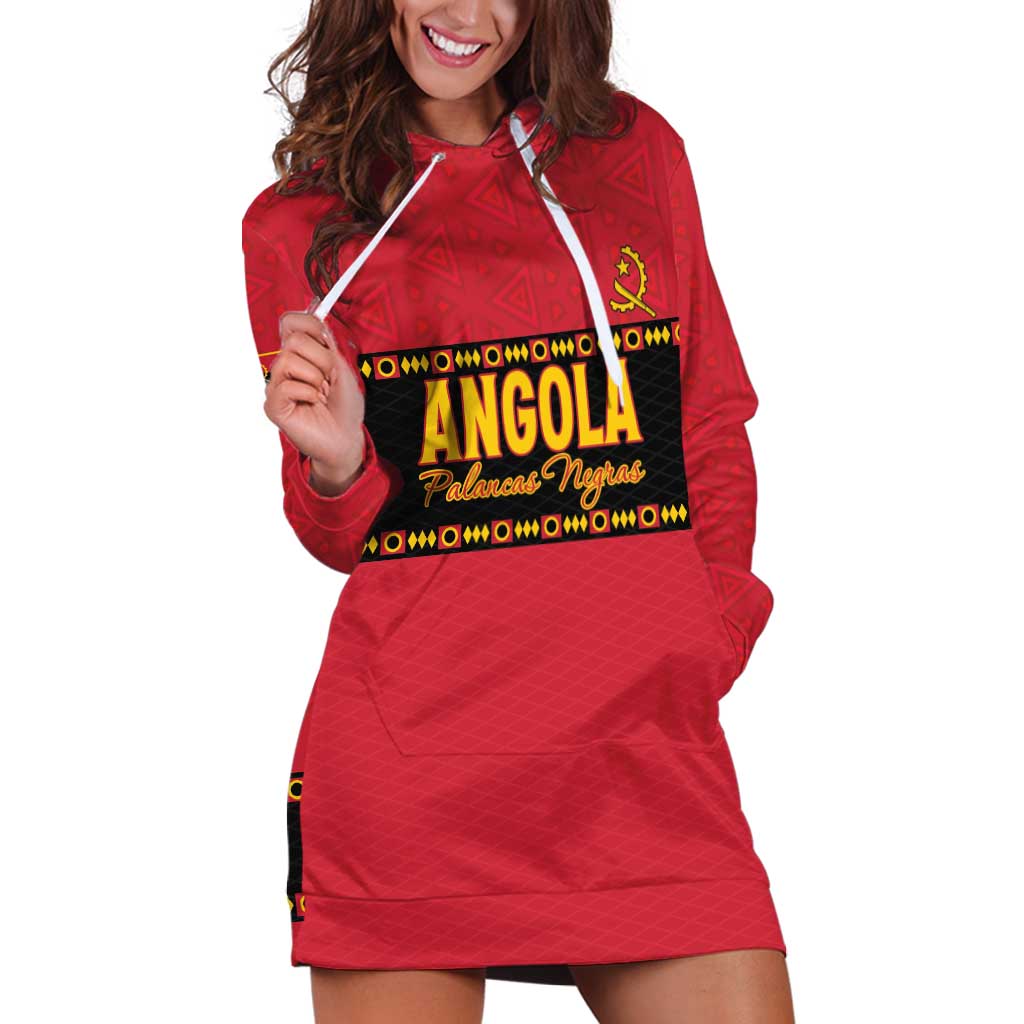 Custom Angola Football Hoodie Dress Avante Palancas Negras