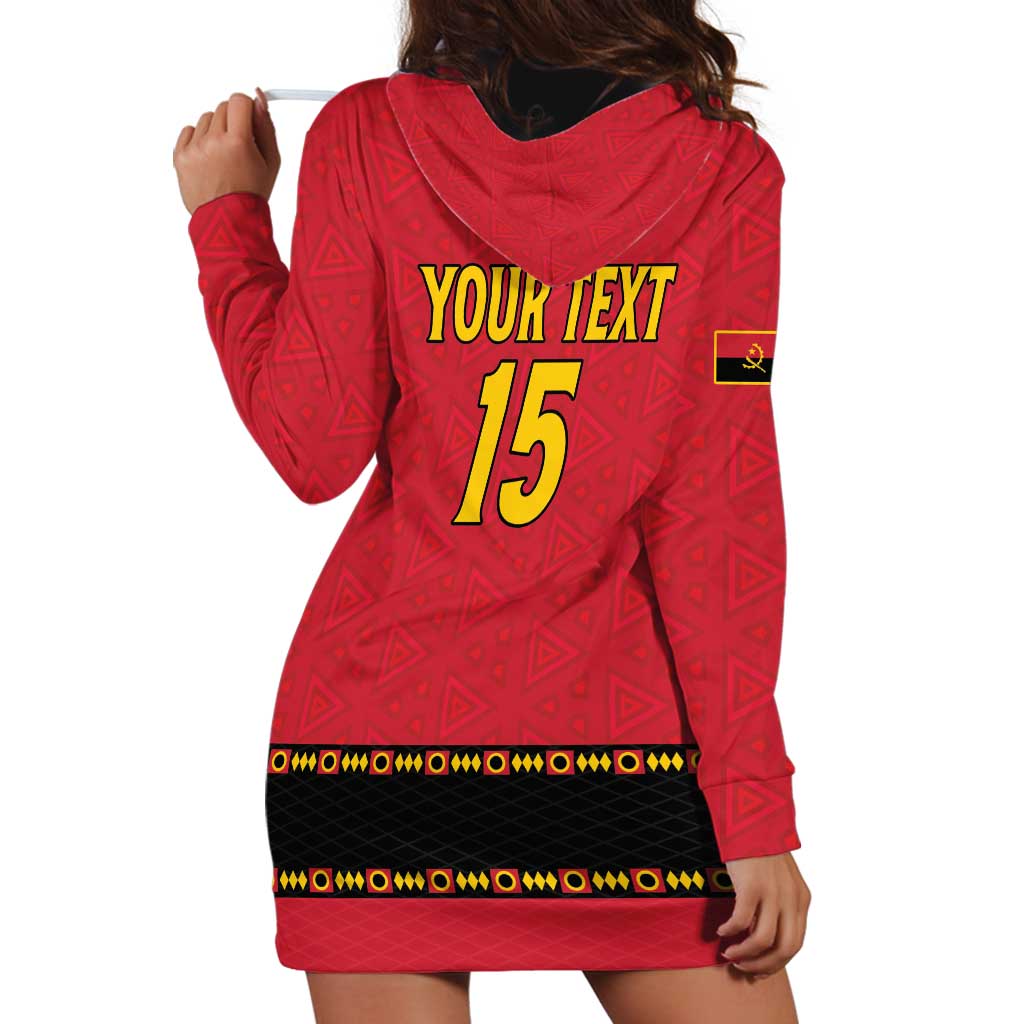 Custom Angola Football Hoodie Dress Avante Palancas Negras