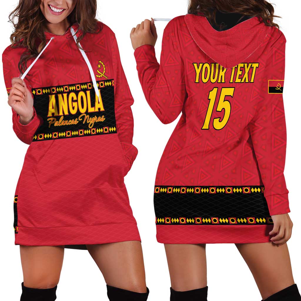 Custom Angola Football Hoodie Dress Avante Palancas Negras