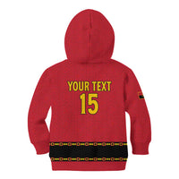 Custom Angola Football Kid Hoodie Avante Palancas Negras