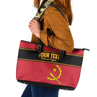 Custom Angola Football Leather Tote Bag Avante Palancas Negras