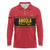 Custom Angola Football Long Sleeve Polo Shirt Avante Palancas Negras