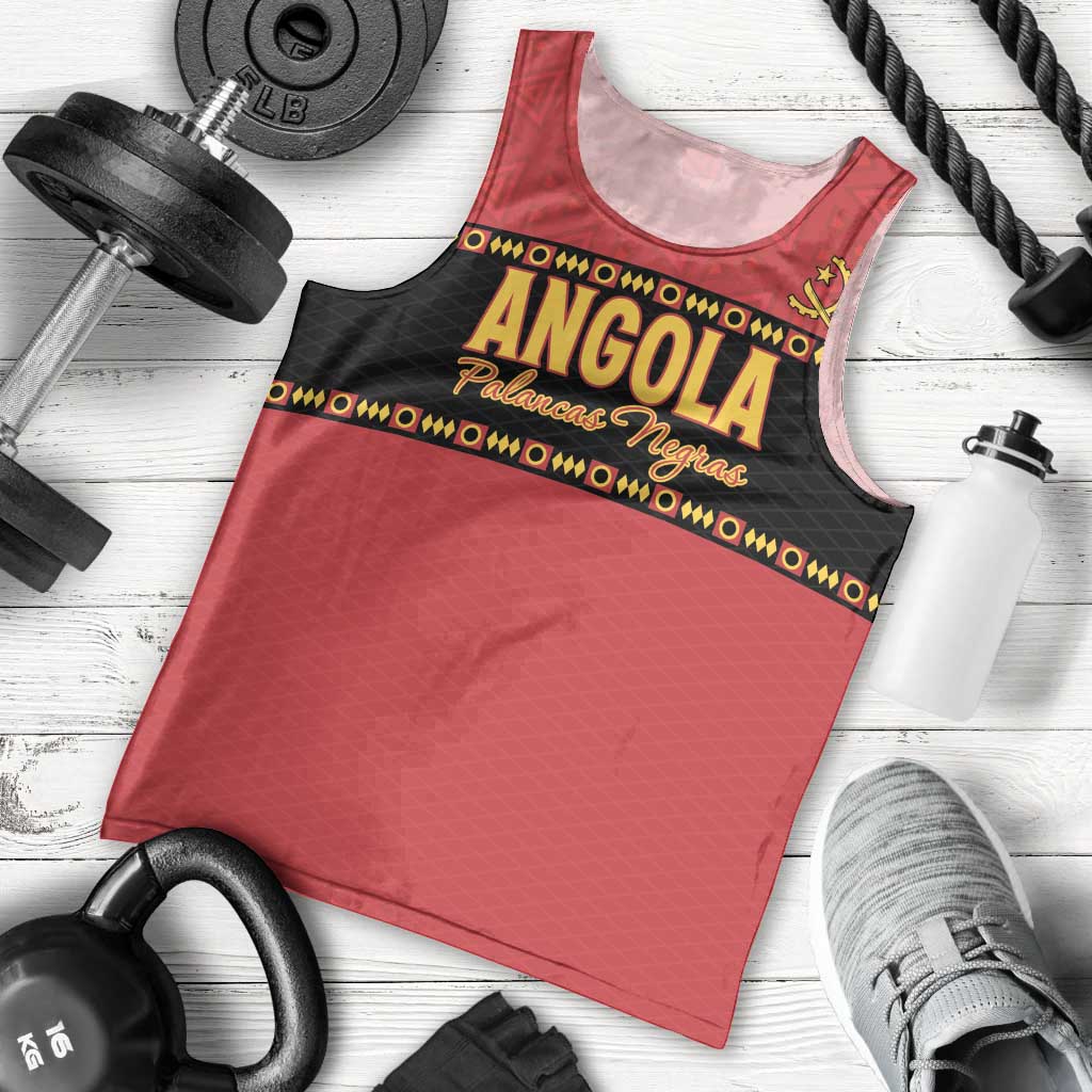 Custom Angola Football Men Tank Top Avante Palancas Negras