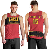 Custom Angola Football Men Tank Top Avante Palancas Negras