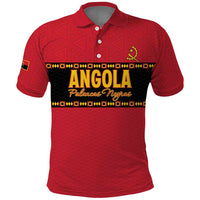 Custom Angola Football Polo Shirt Avante Palancas Negras