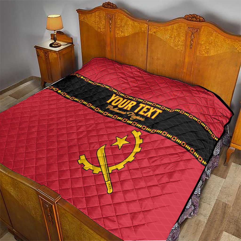 Custom Angola Football Quilt Avante Palancas Negras