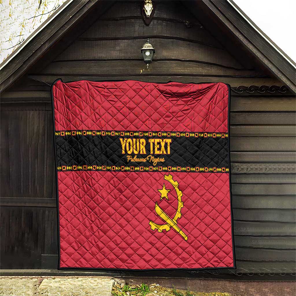 Custom Angola Football Quilt Avante Palancas Negras