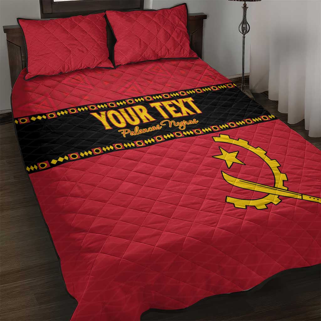 Custom Angola Football Quilt Bed Set Avante Palancas Negras