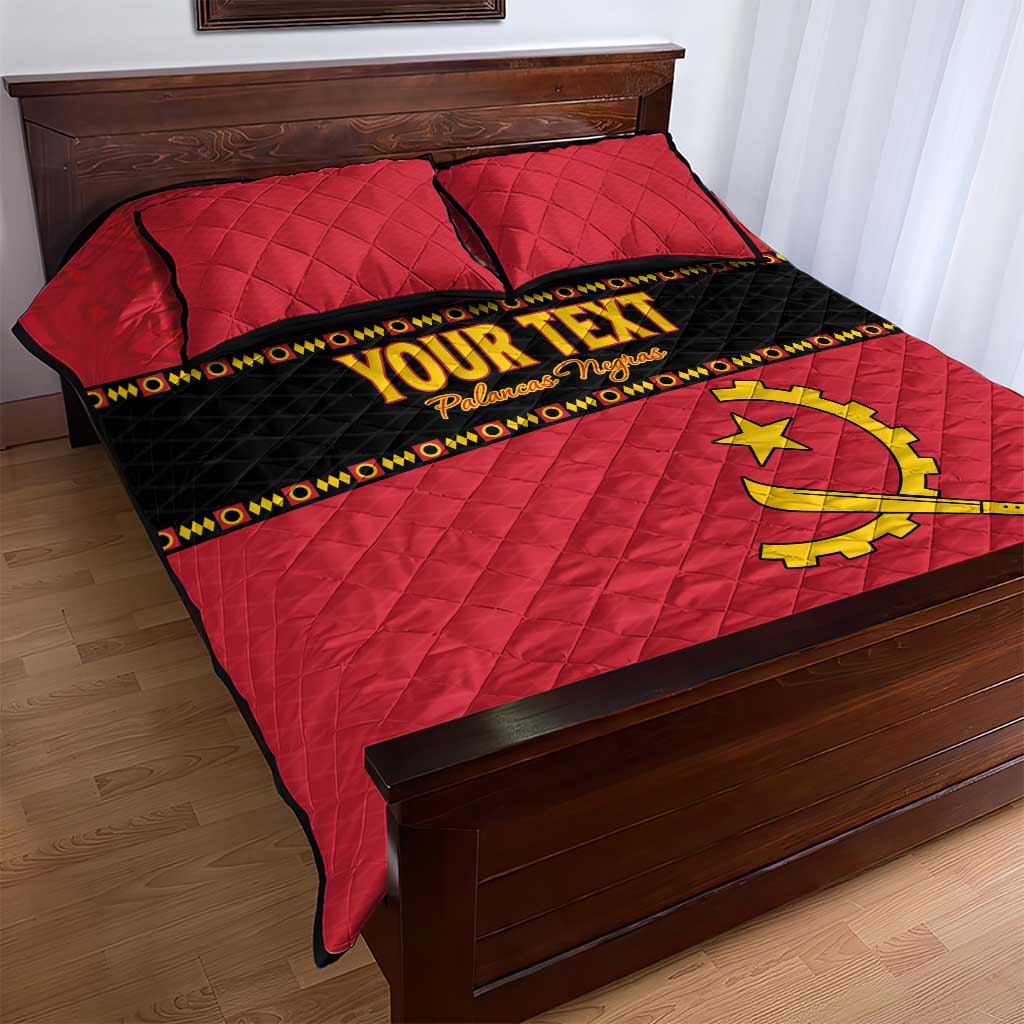 Custom Angola Football Quilt Bed Set Avante Palancas Negras