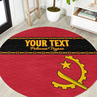Custom Angola Football Round Carpet Avante Palancas Negras
