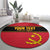 Custom Angola Football Round Carpet Avante Palancas Negras