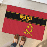 Custom Angola Football Rubber Doormat Avante Palancas Negras