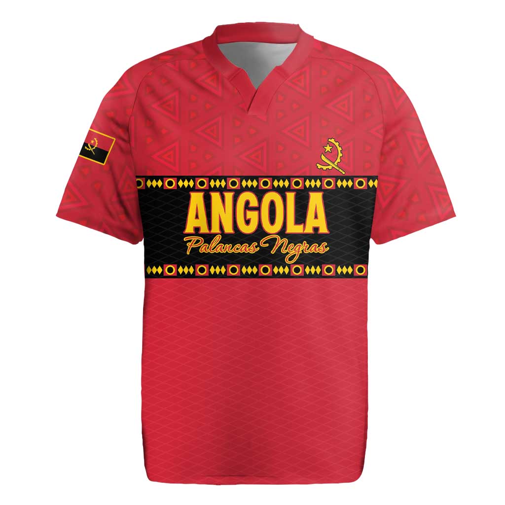 Custom Angola Football Rugby Jersey Avante Palancas Negras