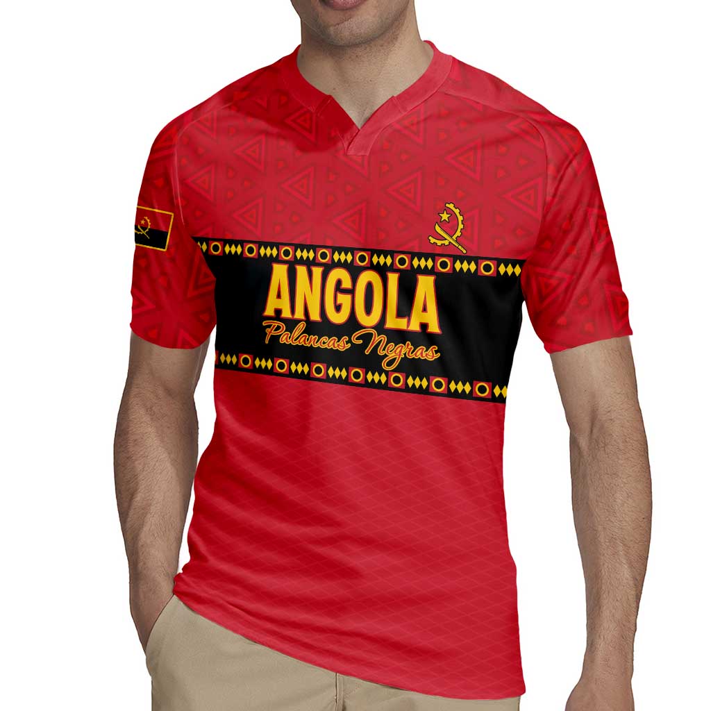 Custom Angola Football Rugby Jersey Avante Palancas Negras