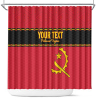 Custom Angola Football Shower Curtain Avante Palancas Negras