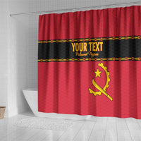 Custom Angola Football Shower Curtain Avante Palancas Negras