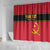 Custom Angola Football Shower Curtain Avante Palancas Negras
