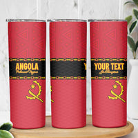 Custom Angola Football Skinny Tumbler Avante Palancas Negras