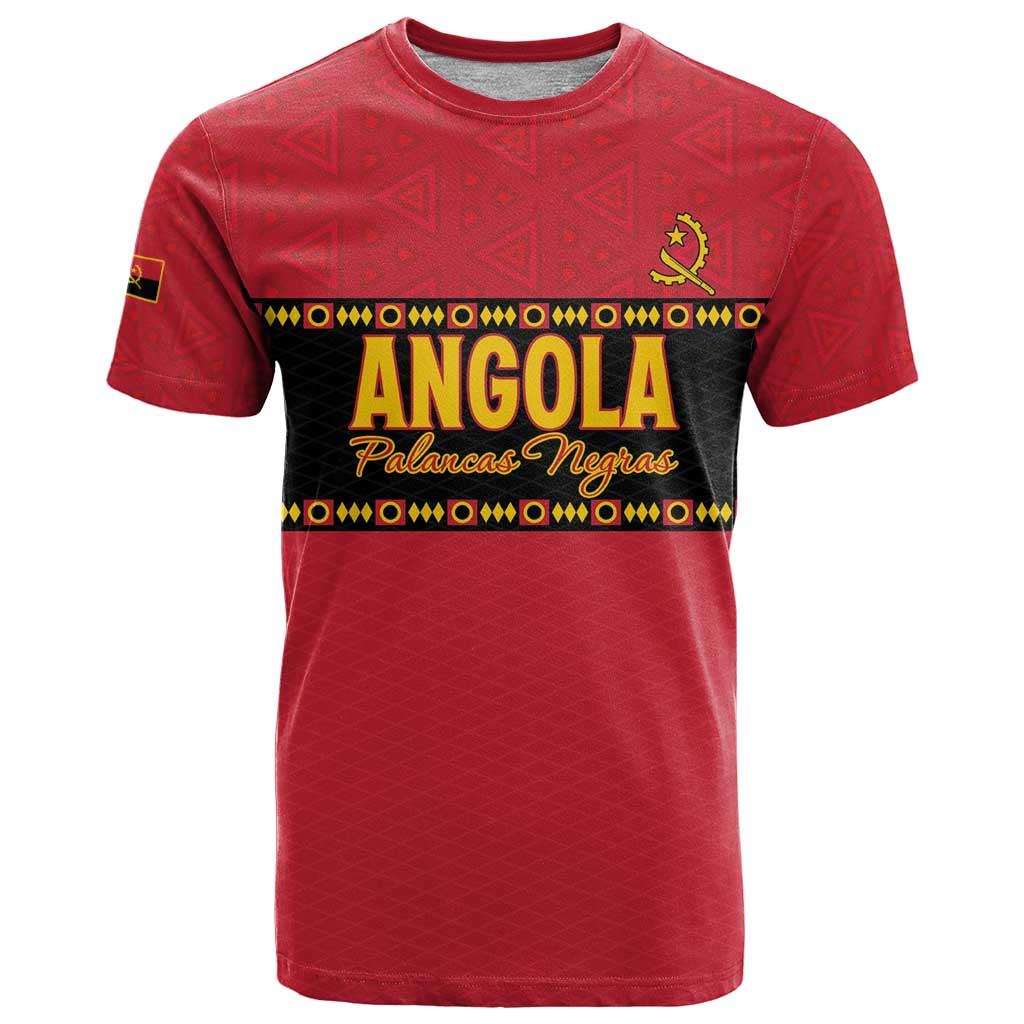 Custom Angola Football T Shirt Avante Palancas Negras