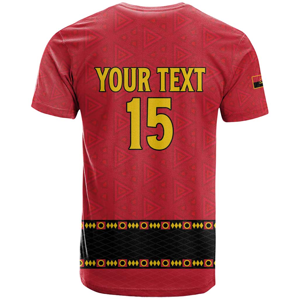 Custom Angola Football T Shirt Avante Palancas Negras