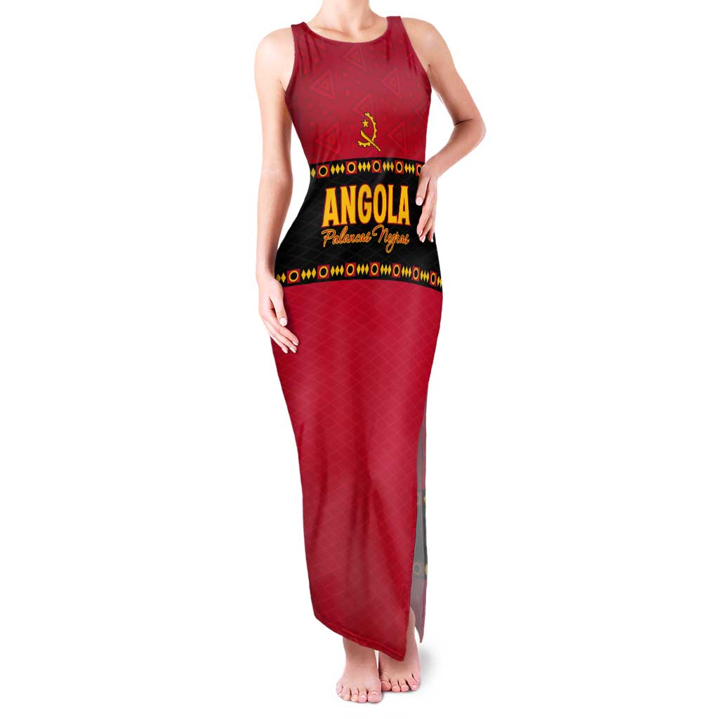 Custom Angola Football Tank Maxi Dress Avante Palancas Negras