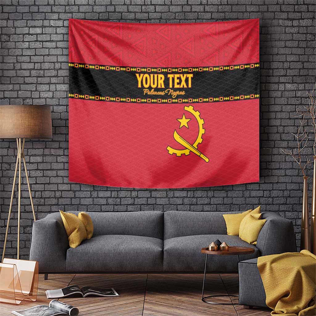 Custom Angola Football Tapestry Avante Palancas Negras