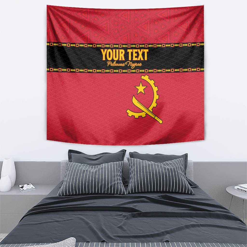 Custom Angola Football Tapestry Avante Palancas Negras