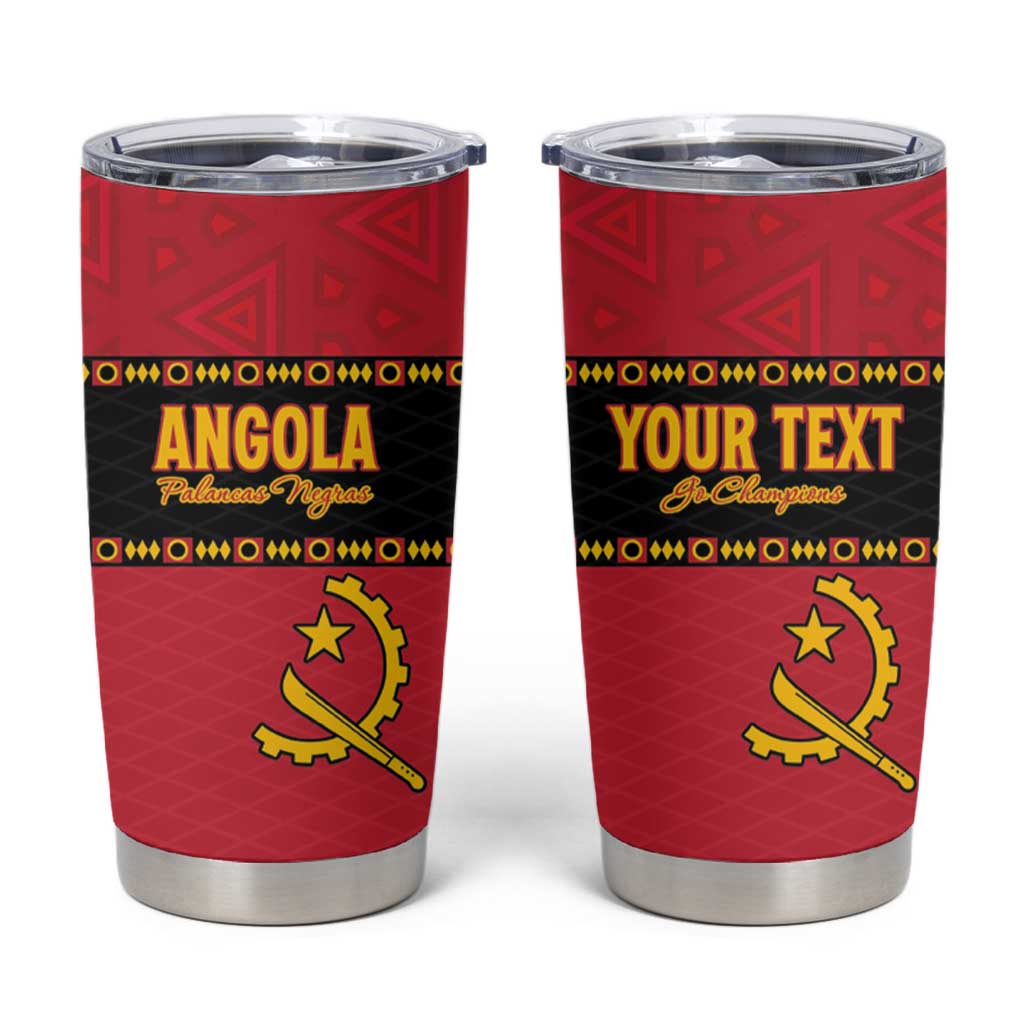 Custom Angola Football Tumbler Cup Avante Palancas Negras