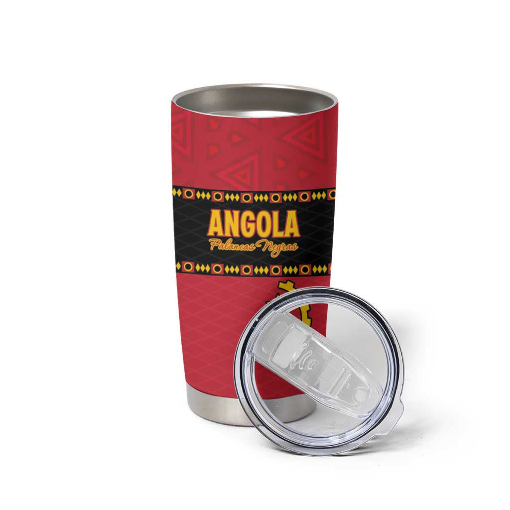 Custom Angola Football Tumbler Cup Avante Palancas Negras
