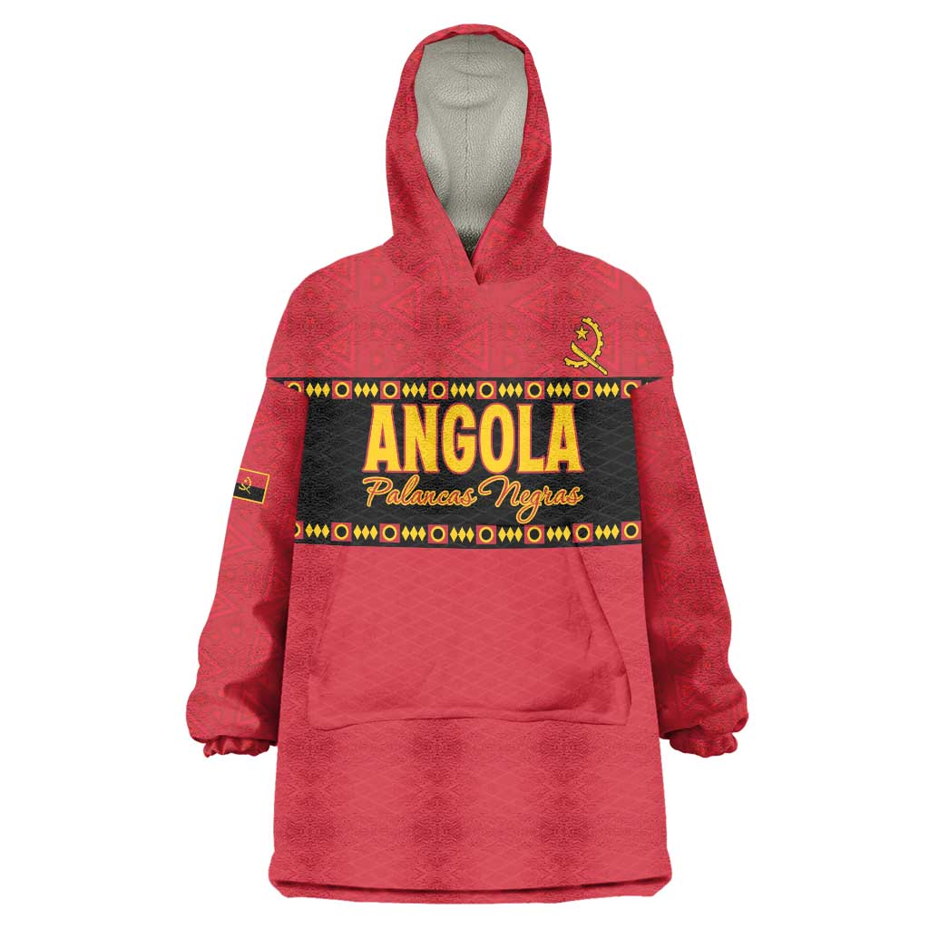 Custom Angola Football Wearable Blanket Hoodie Avante Palancas Negras