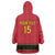 Custom Angola Football Wearable Blanket Hoodie Avante Palancas Negras