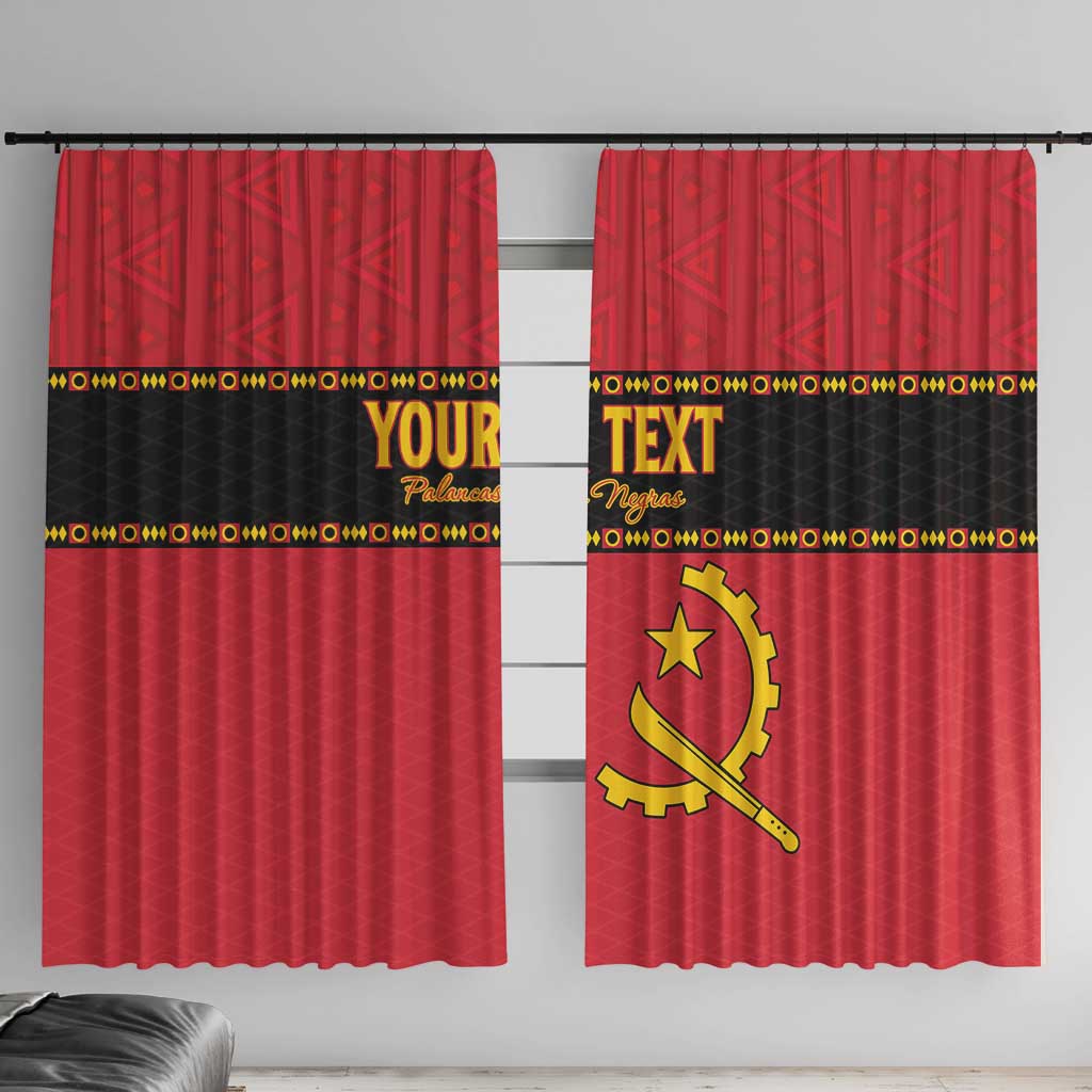 Custom Angola Football Window Curtain Avante Palancas Negras