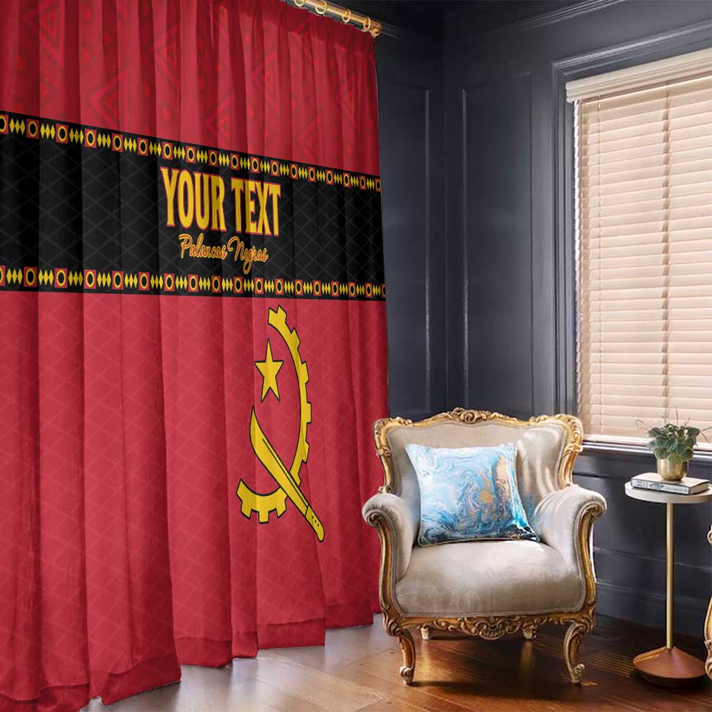 Custom Angola Football Window Curtain Avante Palancas Negras