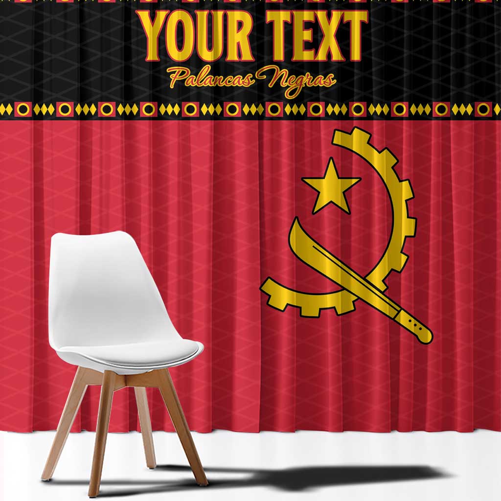 Custom Angola Football Window Curtain Avante Palancas Negras