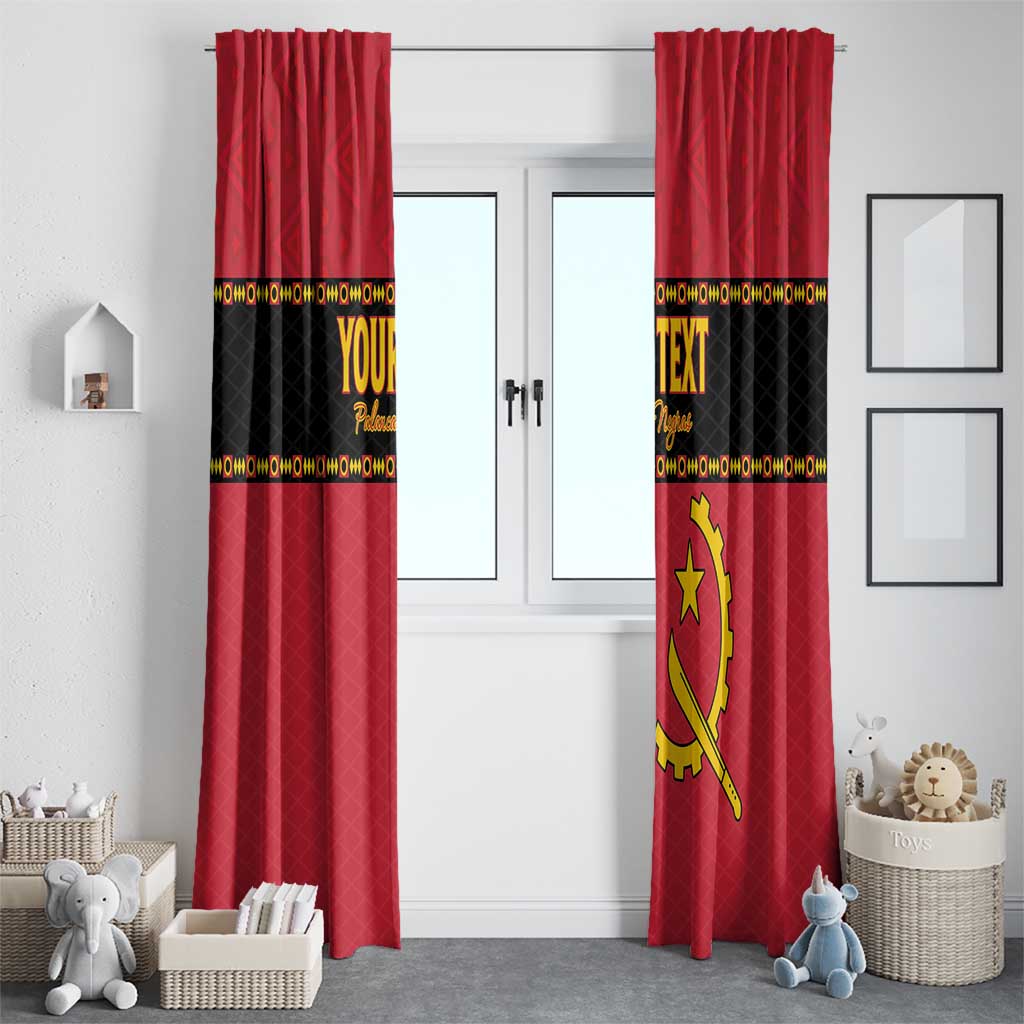 Custom Angola Football Window Curtain Avante Palancas Negras