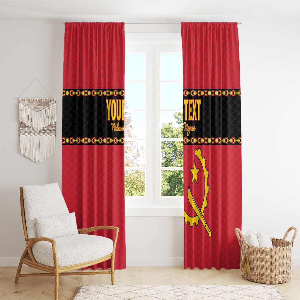 Custom Angola Football Window Curtain Avante Palancas Negras
