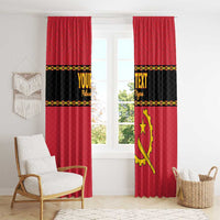 Custom Angola Football Window Curtain Avante Palancas Negras