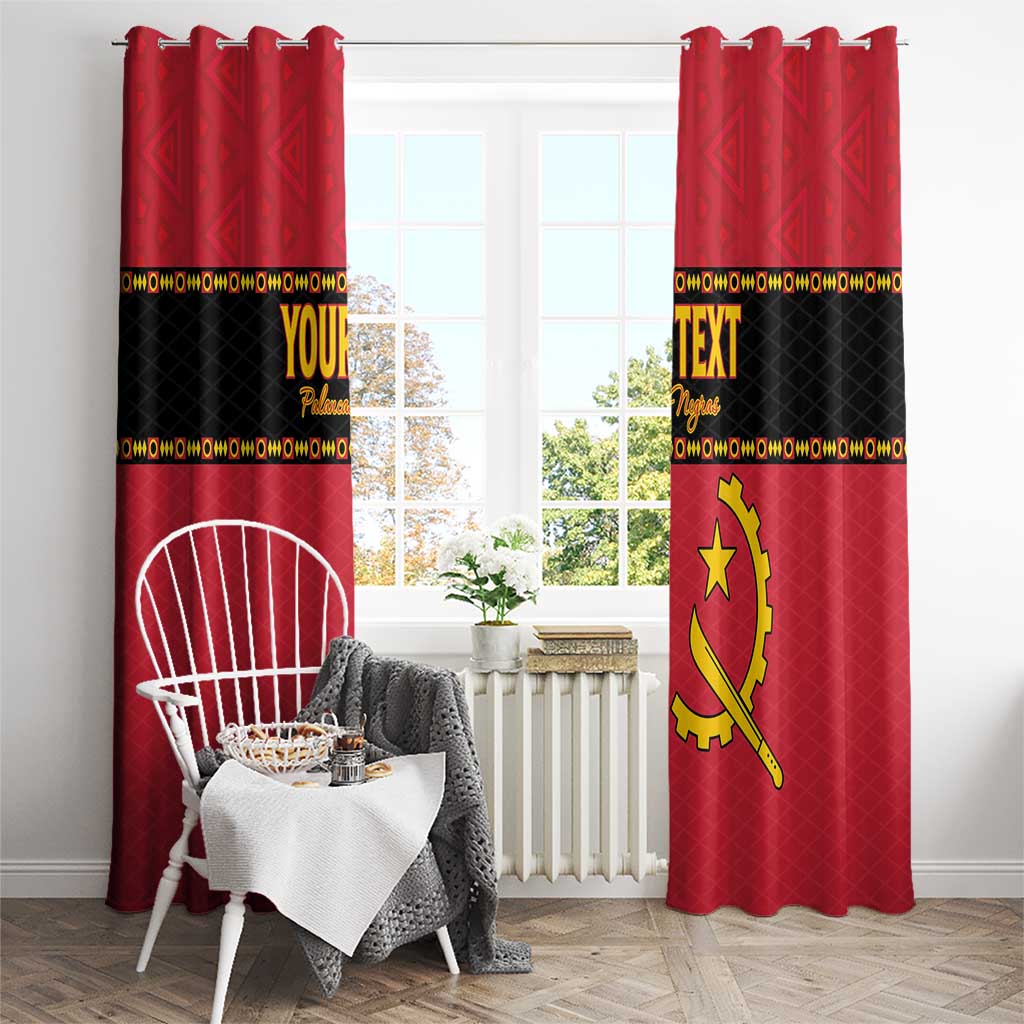 Custom Angola Football Window Curtain Avante Palancas Negras