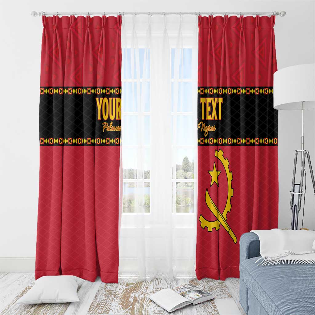 Custom Angola Football Window Curtain Avante Palancas Negras