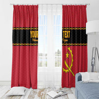 Custom Angola Football Window Curtain Avante Palancas Negras