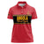 Custom Angola Football Women Polo Shirt Avante Palancas Negras