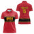Custom Angola Football Women Polo Shirt Avante Palancas Negras