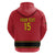 Custom Angola Football Zip Hoodie Avante Palancas Negras