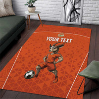 Custom Niger Football Area Rug Allez les Menas On Va Gagner