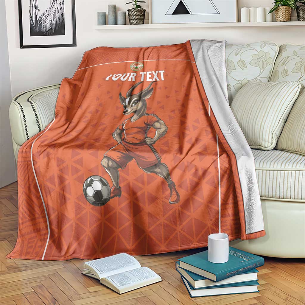 Custom Niger Football Blanket Allez les Menas On Va Gagner