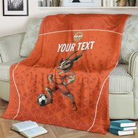 Custom Niger Football Blanket Allez les Menas On Va Gagner