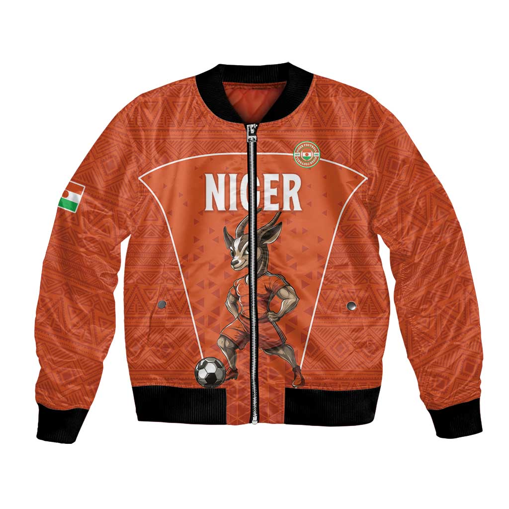 Custom Niger Football Bomber Jacket Allez les Menas On Va Gagner